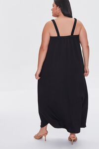 BLACK Plus Size M-Slit Maxi Dress, image 4