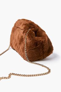 Plush Curb-Chain Shoulder Bag, image 2