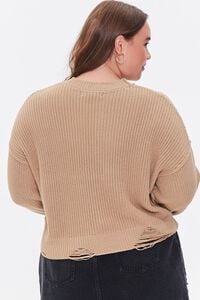 Plus Size Distressed Sweater, image 3
