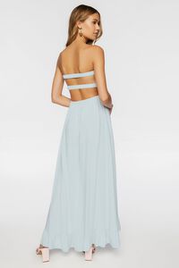 MINT Ruffled High-Low Strapless Dress, image 3