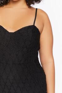 BLACK Plus Size Sweetheart Mini Dress, image 5