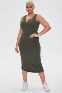 OLIVE Plus Size Tank Midi Dress, image 4