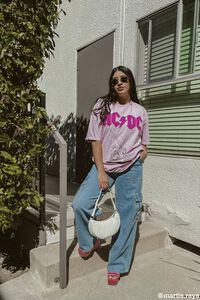 PINK/MULTI ACDC Distressed Graphic Tee, image 1