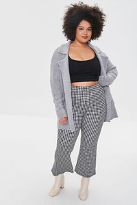 HEATHER GREY Plus Size Open-Front Cardigan Sweater, image 4
