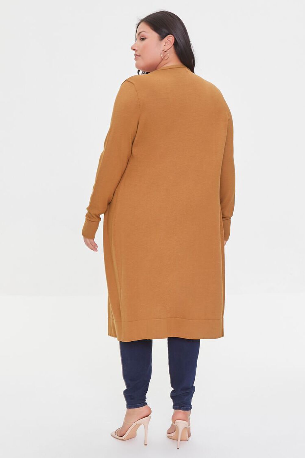 GINGER Plus Size Longline Cardigan Sweater, image 3