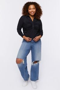 Plus Size Ruched-Bust Shirt, image 4