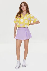 YELLOW/MULTI Happy Face Cropped Shirt, image 4