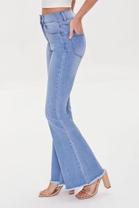 MEDIUM DENIM Frayed Flare Jeans, image 3
