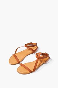 TAN Caged Flat Sandals, image 1