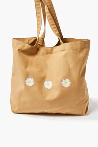 BEIGE/MULTI Organically Grown Cotton Daisy Tote Bag, image 1