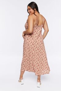 BLUSH/MULTI Plus Size Floral Print Maxi Dress, image 3