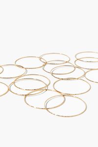 GOLD Textured Bangle Bracelet Set, image 2