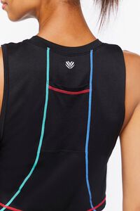 BLACK/MULTI Active Cropped Muscle Tee, image 6
