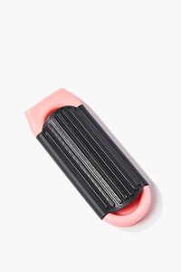 PINK/BLACK Foldable Mirrored Hair Brush, image 2