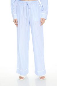 BLUE/WHITE Striped Shirt & Pants Set, image 5