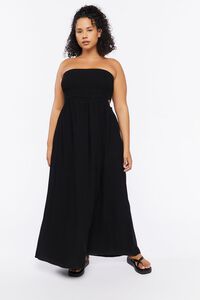 BLACK Plus Size Sleeveless Cutout Maxi Dress, image 1