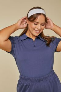 NAVY Plus Size Cotton-Blend Polo Shirt, image 1