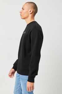 BLACK/WHITE Embroidered MMXXII Pullover, image 2
