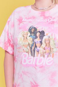 PINK/MULTI Plus Size Barbie™ Graphic Tie-Dye Tee, image 5