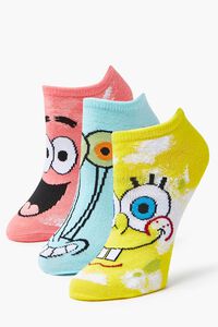 YELLOW/MULTI SpongeBob SquarePants Ankle Socks Set, image 1