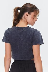 BLACK Active Oil Wash Cropped Tee, image 3
