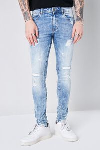 LIGHT DENIM XRay Distressed Stonewash Jeans, image 2
