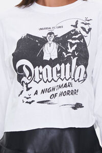 WHITE/BLACK Dracula Graphic Top, image 5