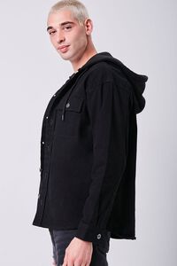 BLACK/HEATHER GREY Hooded Combo Shirt, image 2