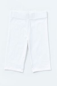 WHITE 11-Inch High-Rise Biker Shorts, image 1