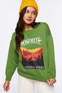 GREEN/MULTI Yosemite Graphic Pullover, image 1