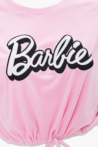 PINK/MULTI Plus Size Velour Barbie™ Pullover, image 4