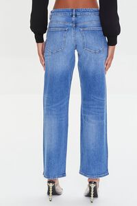 MEDIUM DENIM Low-Rise Straight-Leg Jeans, image 4