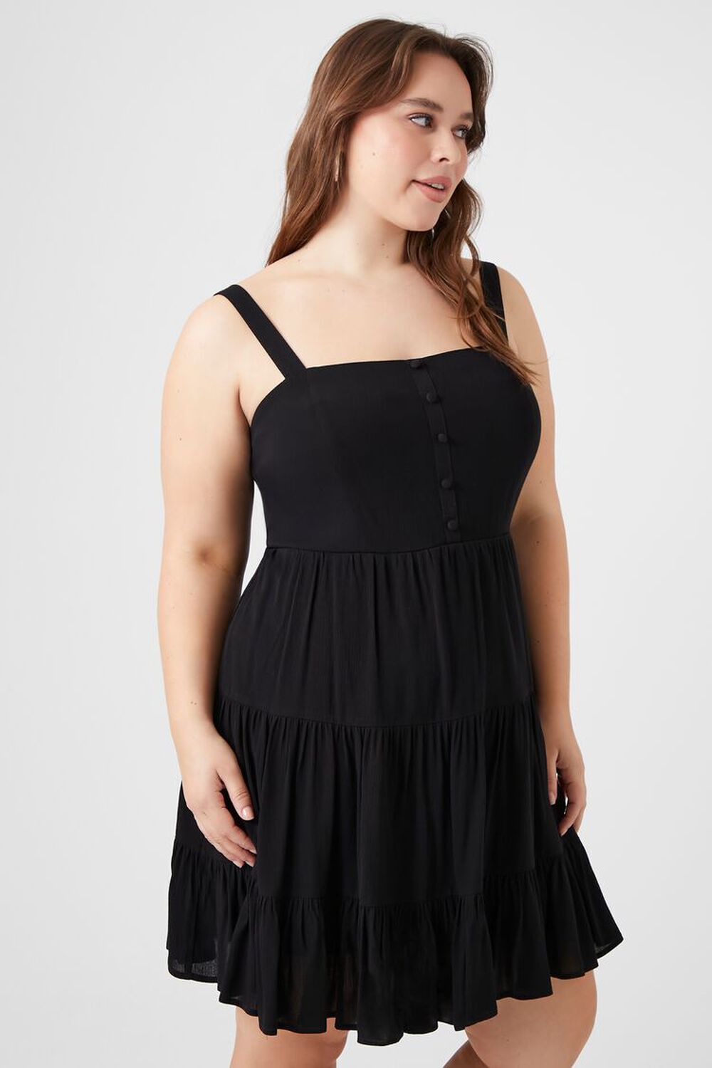 Plus Size Tiered Fit & Flare Dress
