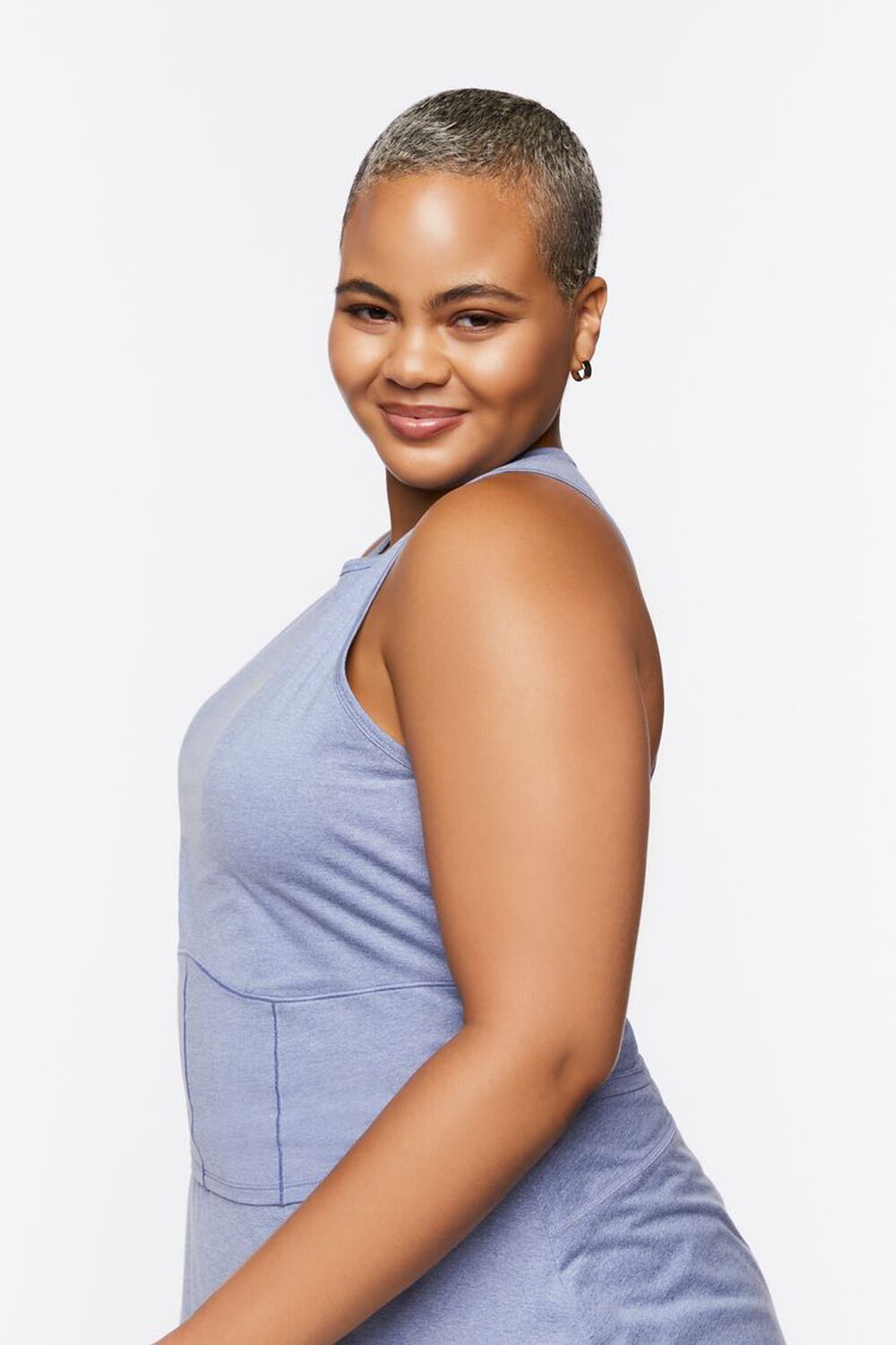 BLUE MIRAGE Plus Size Active Cropped Tank Top, image 2