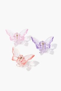 PINK/MULTI Butterfly Clip Set, image 1