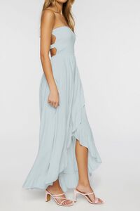 MINT Ruffled High-Low Strapless Dress, image 2