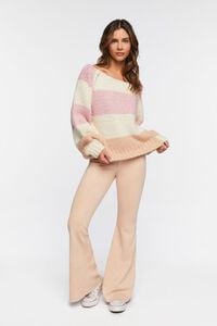BLUSH/MULTI Chunky Striped Sweater, image 4