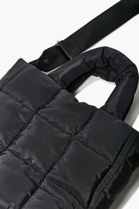 BLACK Quilted Tote Bag, image 4