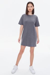 GREY Mineral Wash T-Shirt Dress, image 4
