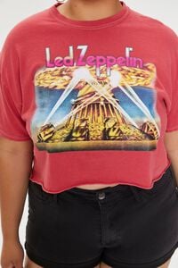 RUST/MULTI Plus Size Led Zeppelin Graphic Tee, image 5