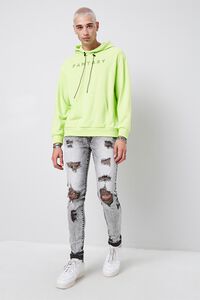 Distressed Bleach Washed Skinny Jeans, image 4