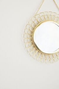 GOLD Cutout Flower Wall Mirror, image 2