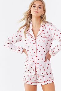 Heart Print Pajama Set, image 1