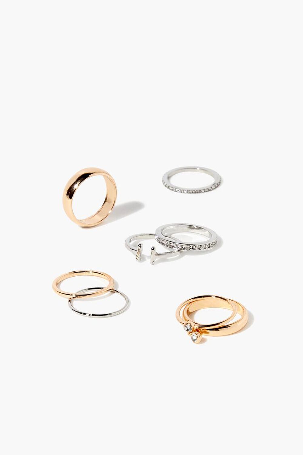 GOLD/SILVER Assorted Ring Set, image 1