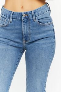 MEDIUM DENIM Recycled Cotton Mid-Rise Skinny Jeans, image 4