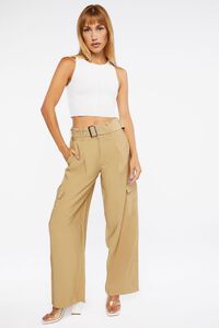 CIGAR Belted Straight-Leg Cargo Pants, image 7