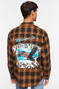 BROWN/MULTI Plaid Wild West Graphic Shirt, image 3