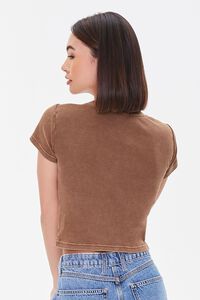 CHOCOLATE Mineral Wash Cropped Tee, image 3