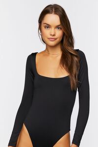 BLACK Long-Sleeve Bodysuit, image 5
