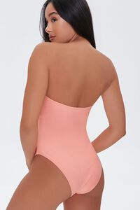 CORAL Tie-Front Cutout One-Piece Swimsuit, image 3